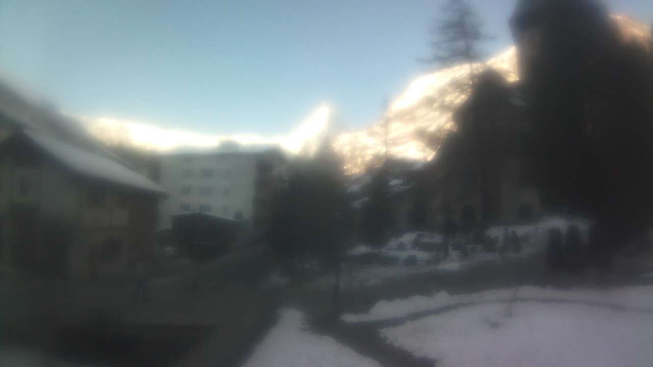 Archiv Foto Webcam Zermatt Kirche