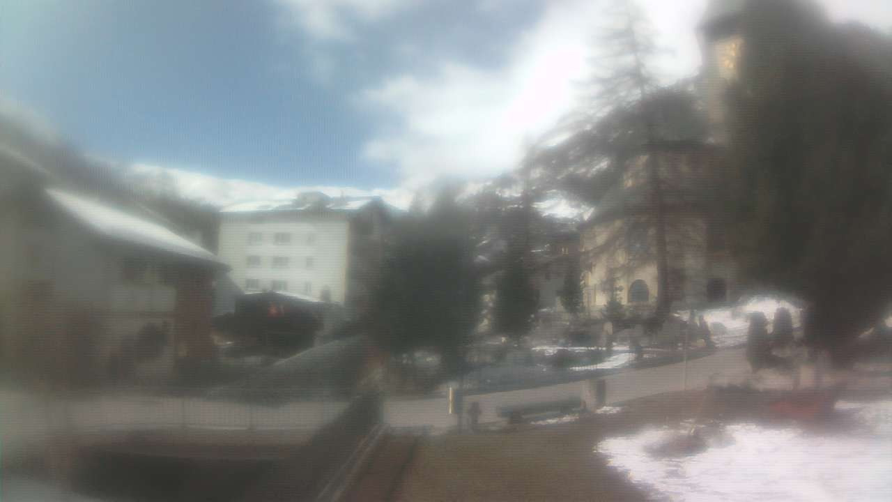 Archiv Foto Webcam Zermatt Kirche