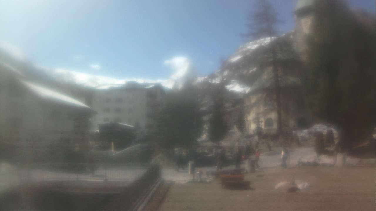 Archiv Foto Webcam Zermatt Kirche