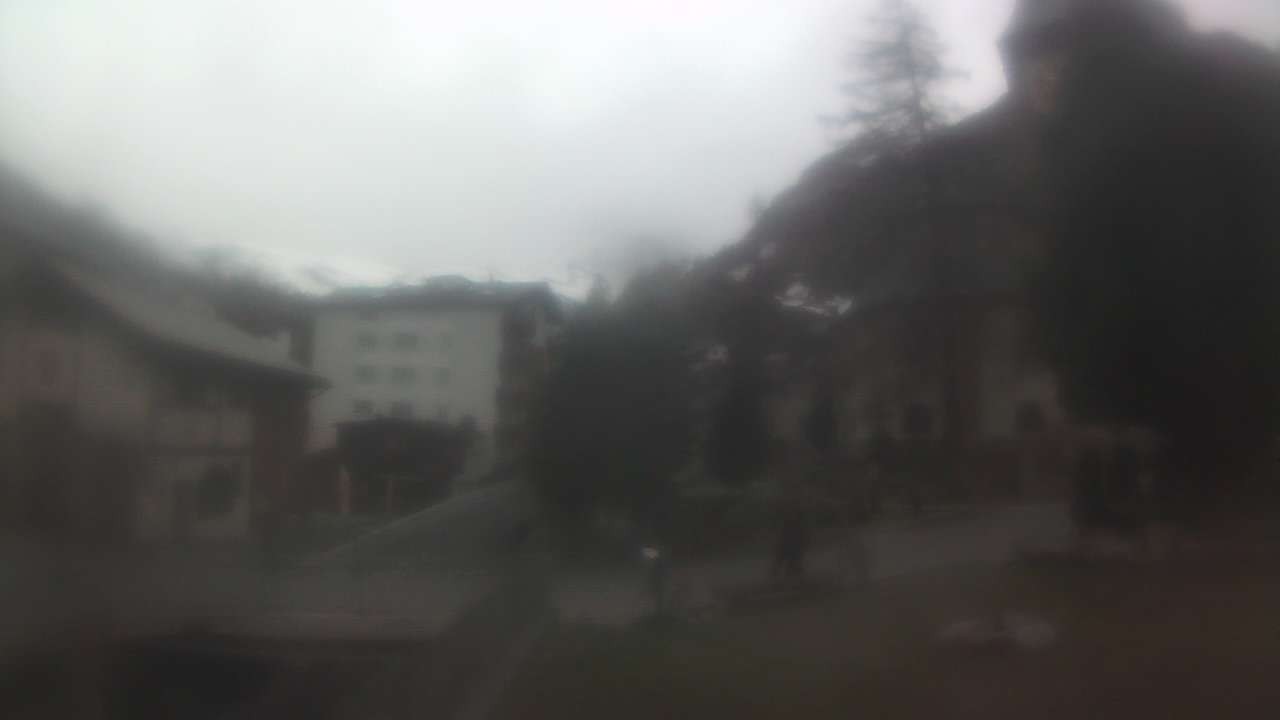 Archiv Foto Webcam Zermatt Kirche