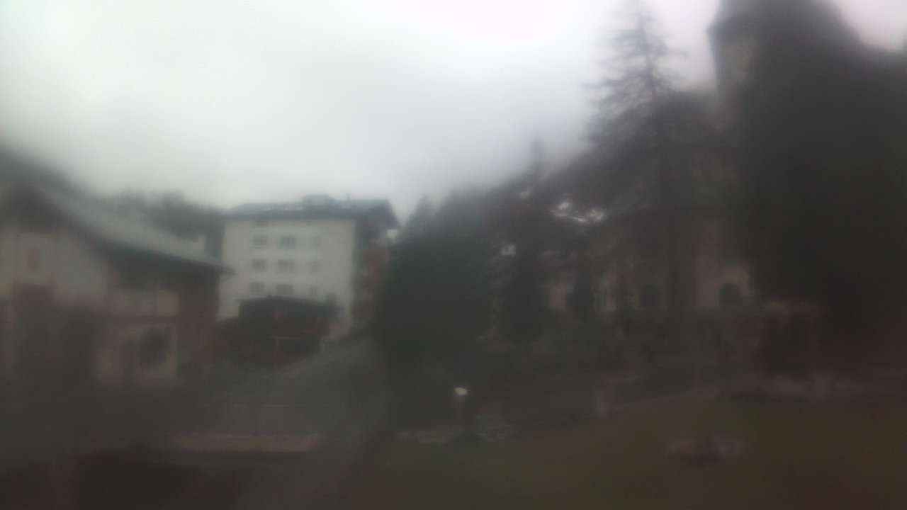 Archiv Foto Webcam Zermatt Kirche