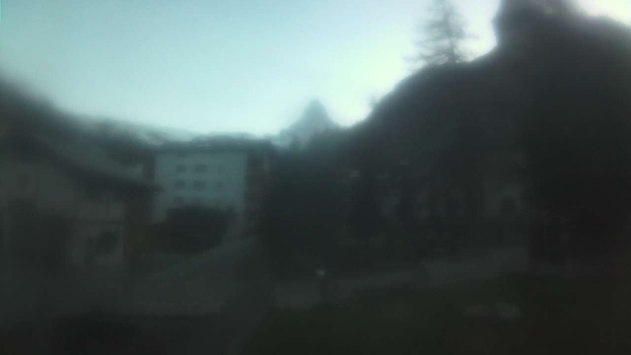 Archiv Foto Webcam Zermatt Kirche