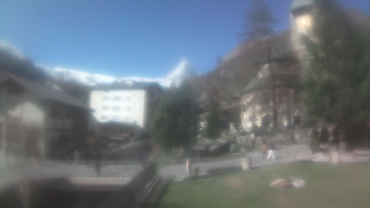 Archived image Webcam Zermatt Church
