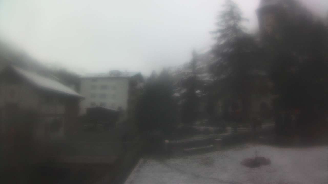 Archiv Foto Webcam Zermatt Kirche