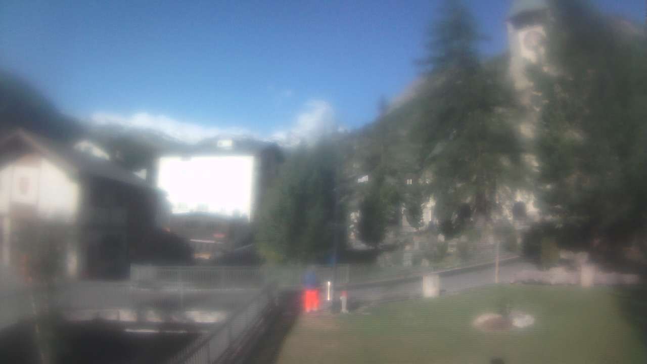 Archived image Webcam Zermatt Church