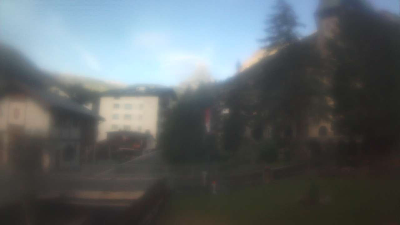 Archiv Foto Webcam Zermatt Kirche