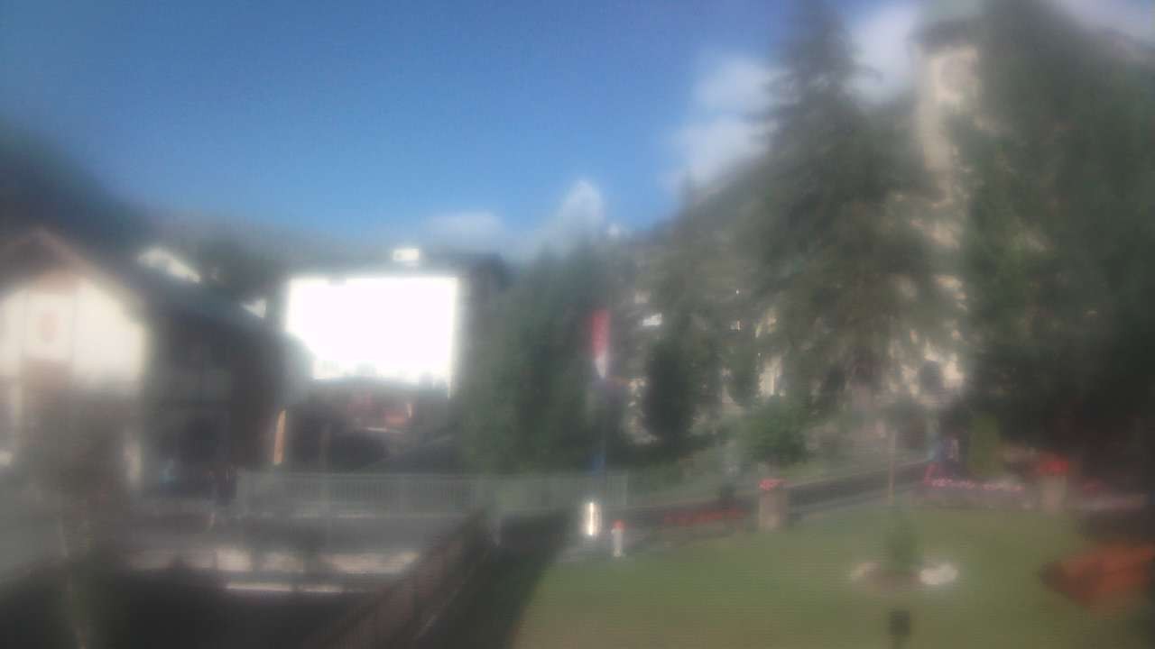 Archiv Foto Webcam Zermatt Kirche
