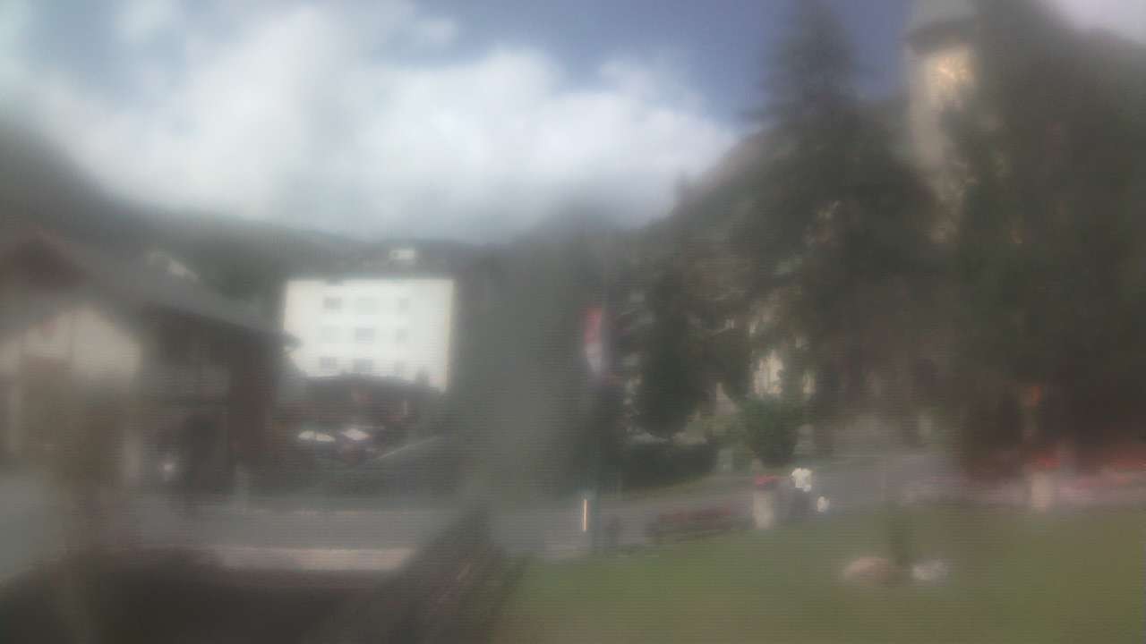 Archiv Foto Webcam Zermatt Kirche