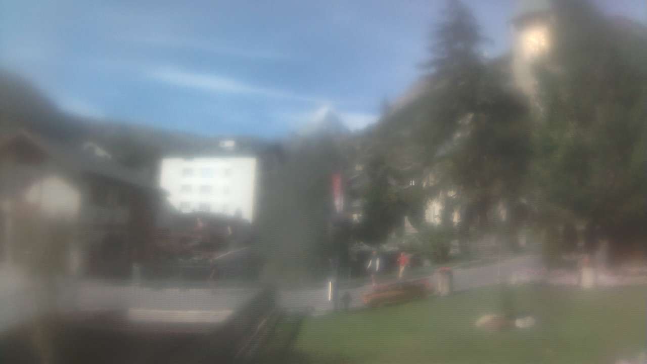 Archiv Foto Webcam Zermatt Kirche