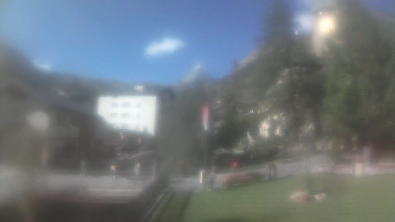 Archiv Foto Webcam Zermatt Kirche