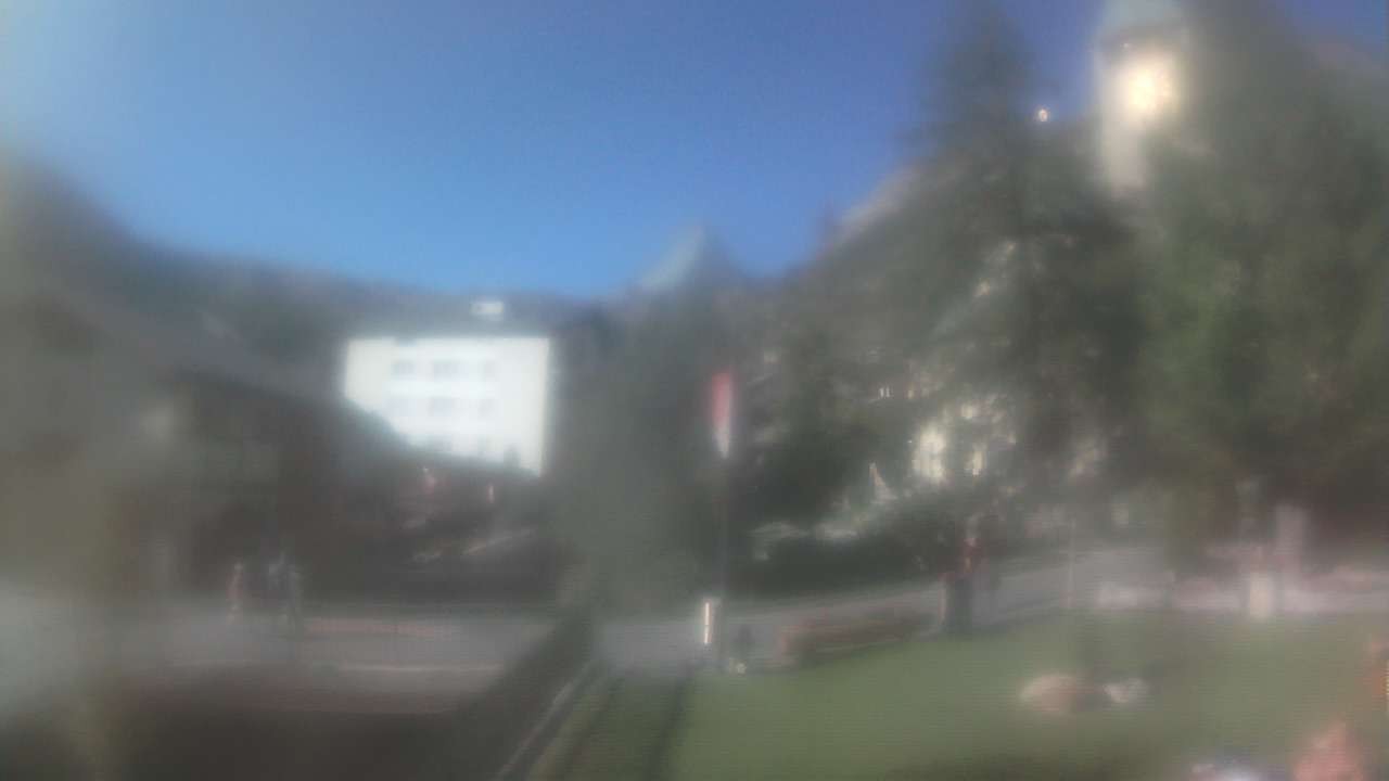 Archiv Foto Webcam Zermatt Kirche