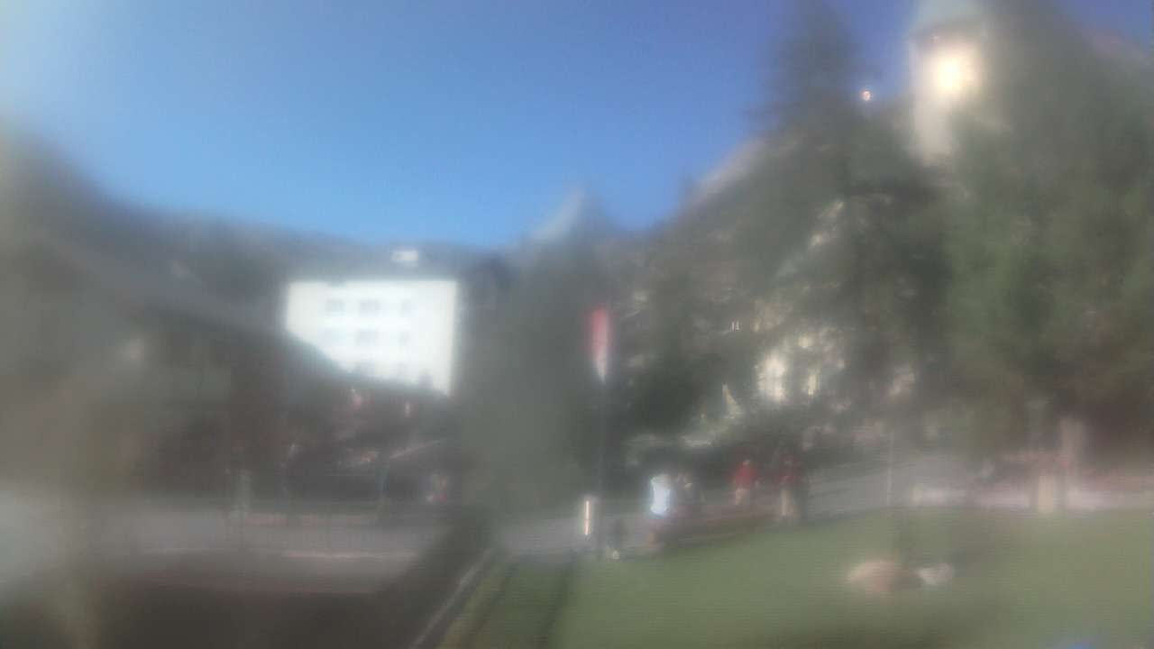 Archiv Foto Webcam Zermatt Kirche