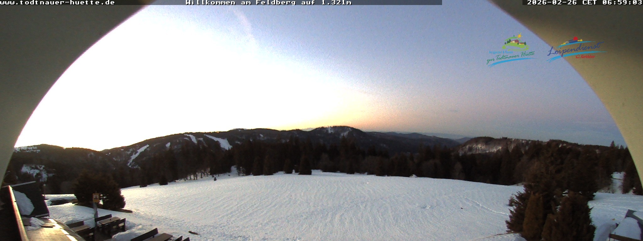 Archived image Webcam Todtnau mountain hut, Black Forest