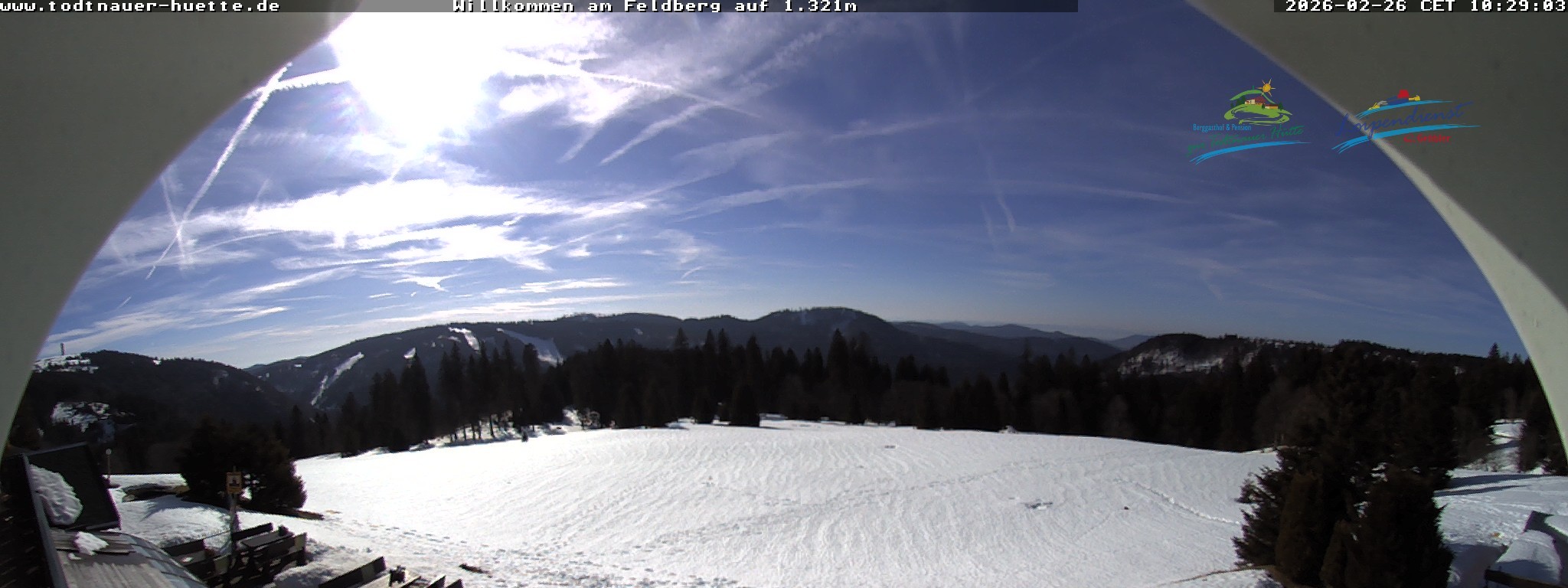 Archived image Webcam Todtnau mountain hut, Black Forest