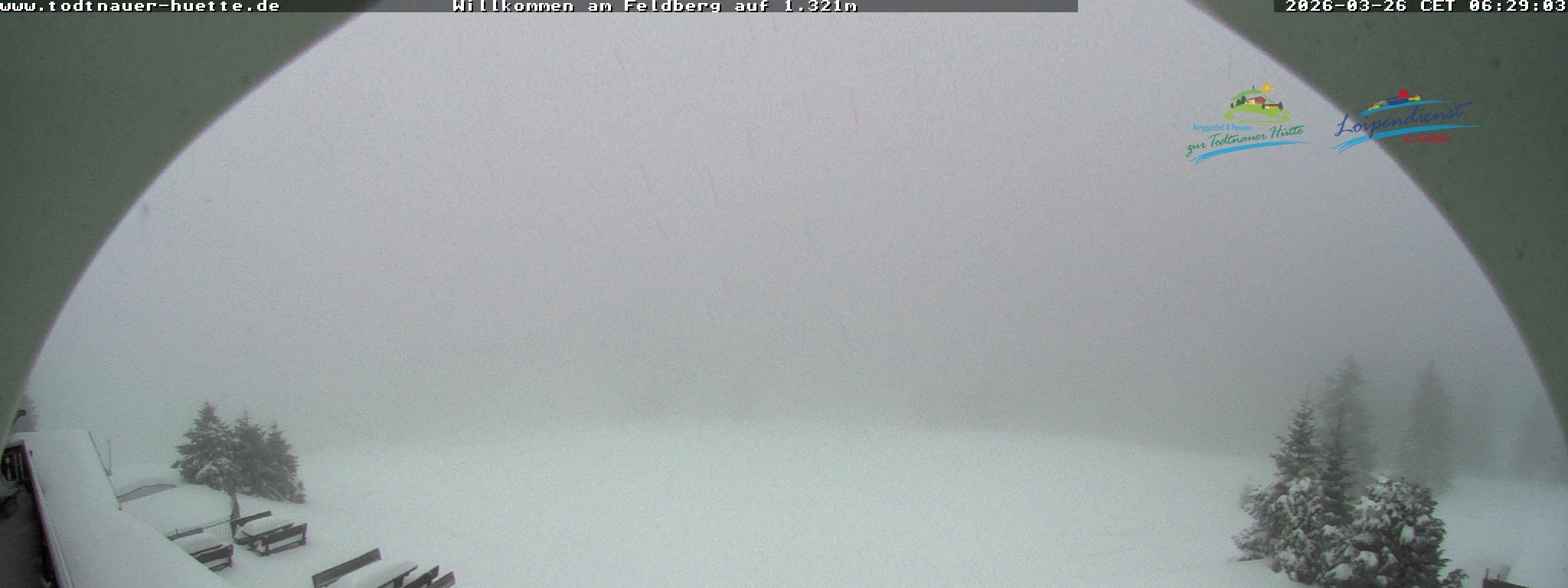 Archived image Webcam Todtnau mountain hut, Black Forest