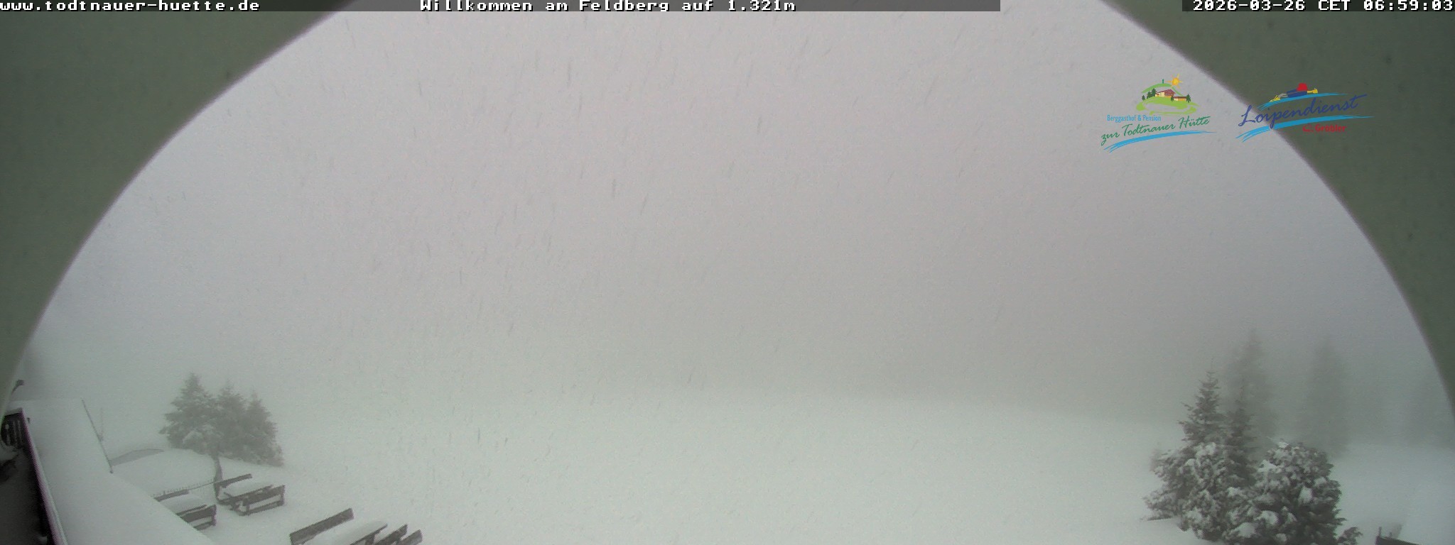 Archived image Webcam Todtnau mountain hut, Black Forest