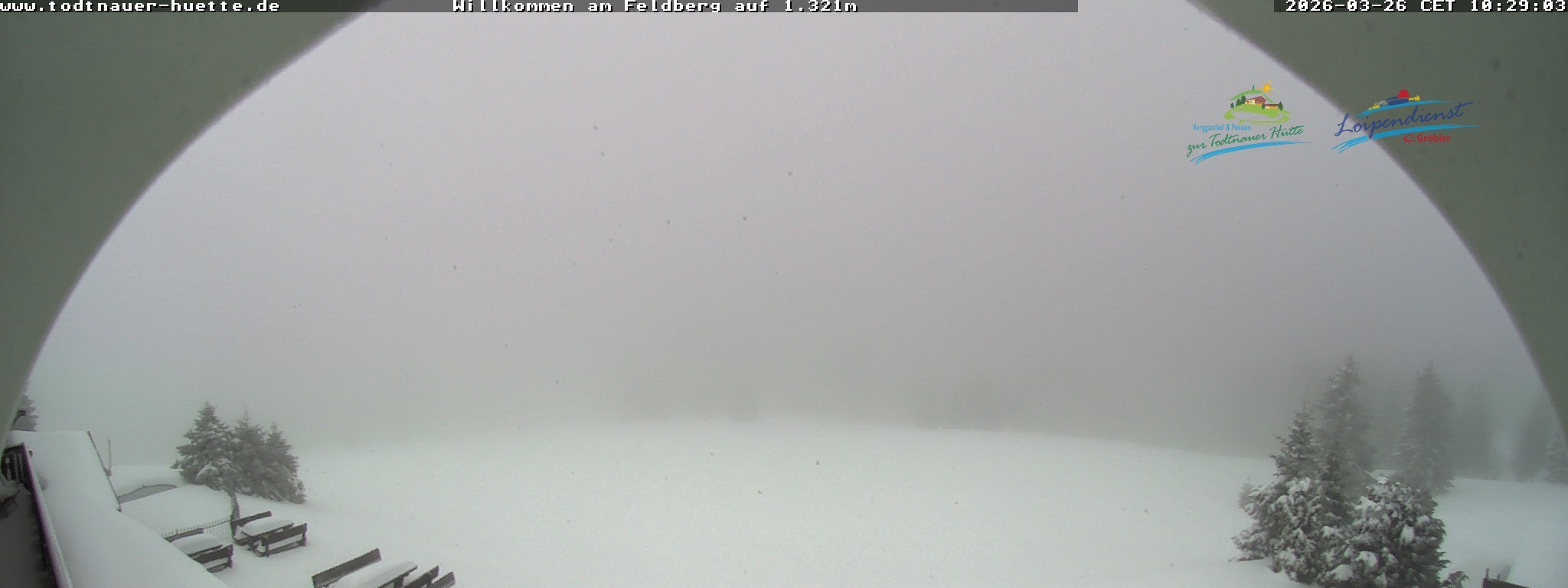 Archived image Webcam Todtnau mountain hut, Black Forest