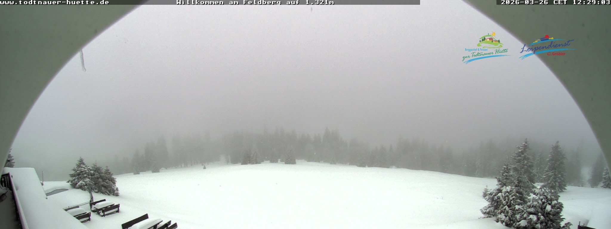 Archived image Webcam Todtnau mountain hut, Black Forest