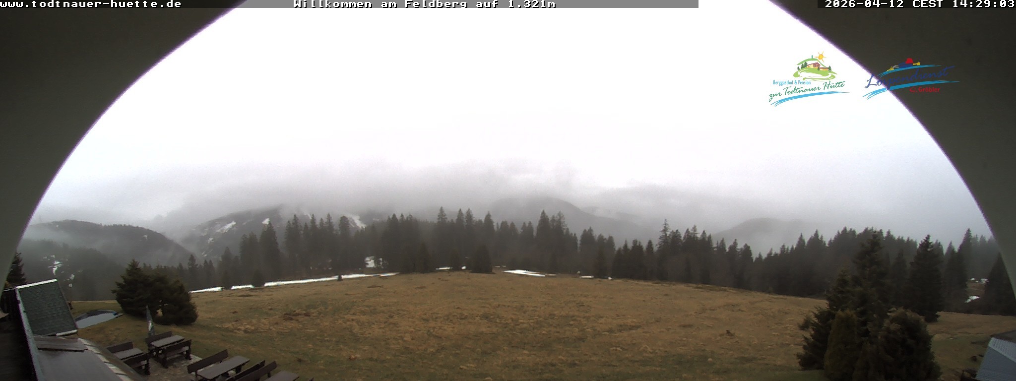 Archived image Webcam Todtnau mountain hut, Black Forest