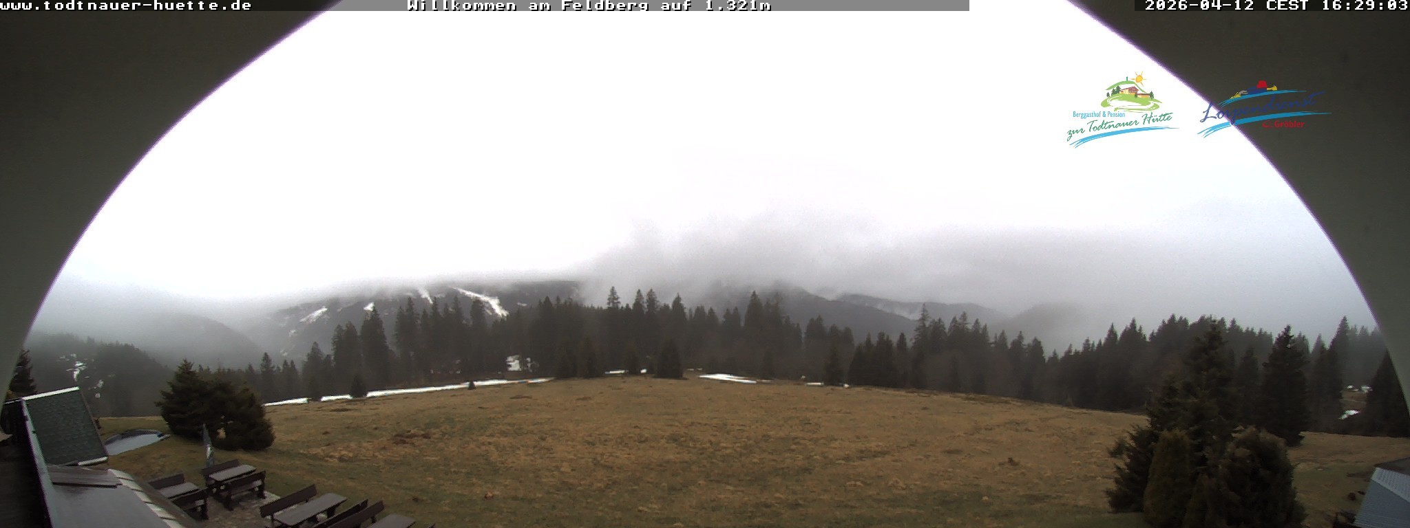 Archived image Webcam Todtnau mountain hut, Black Forest