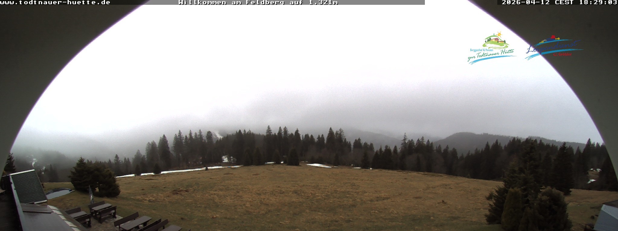 Archived image Webcam Todtnau mountain hut, Black Forest
