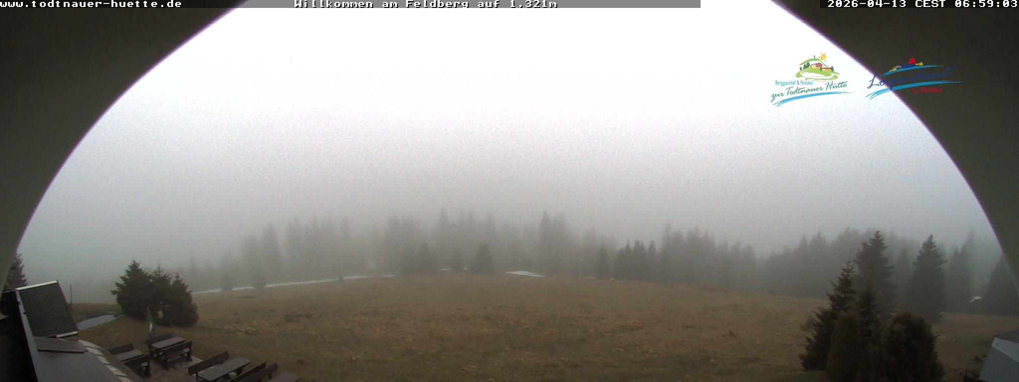 Archived image Webcam Todtnau mountain hut, Black Forest
