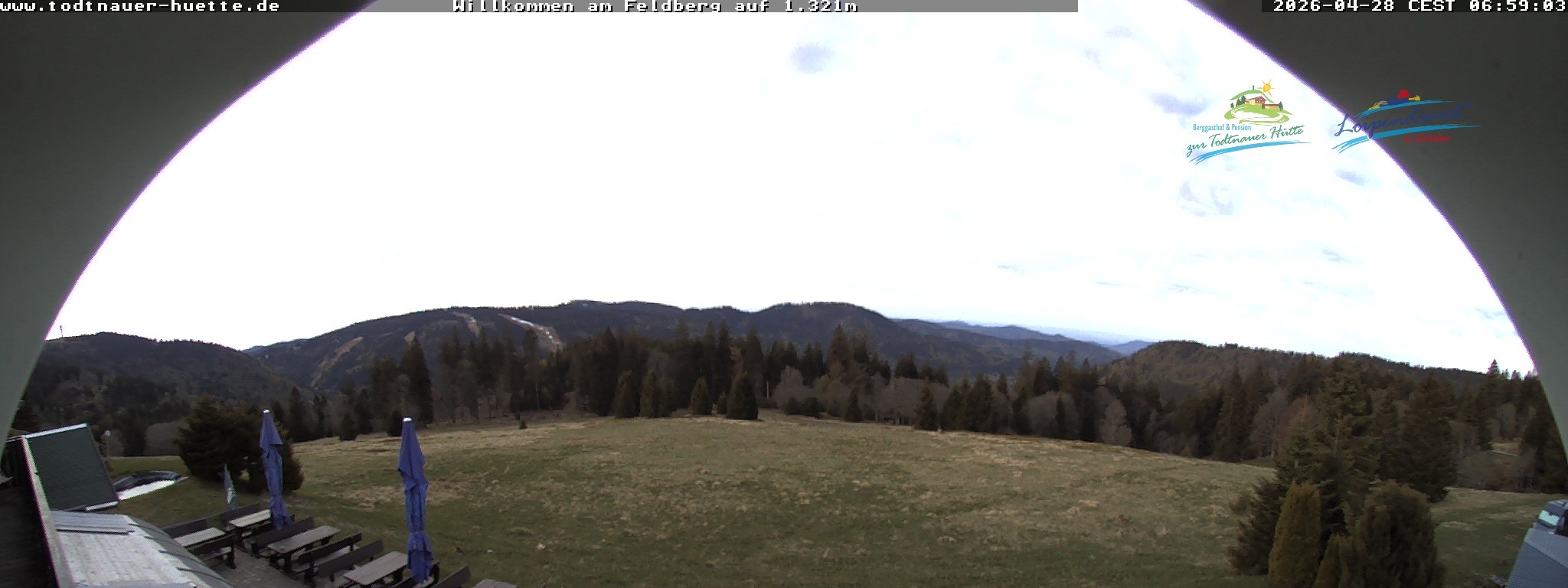 Archived image Webcam Todtnau mountain hut, Black Forest
