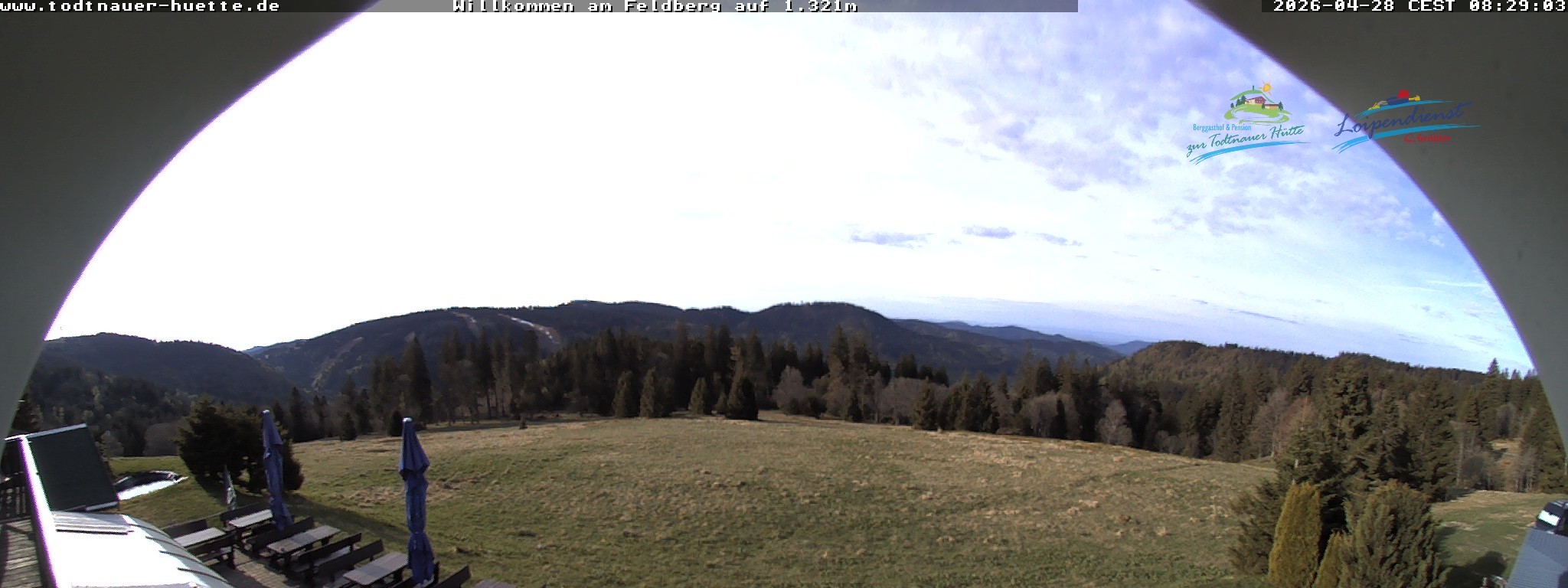 Archived image Webcam Todtnau mountain hut, Black Forest