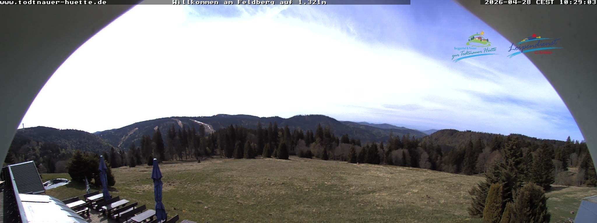 Archived image Webcam Todtnau mountain hut, Black Forest