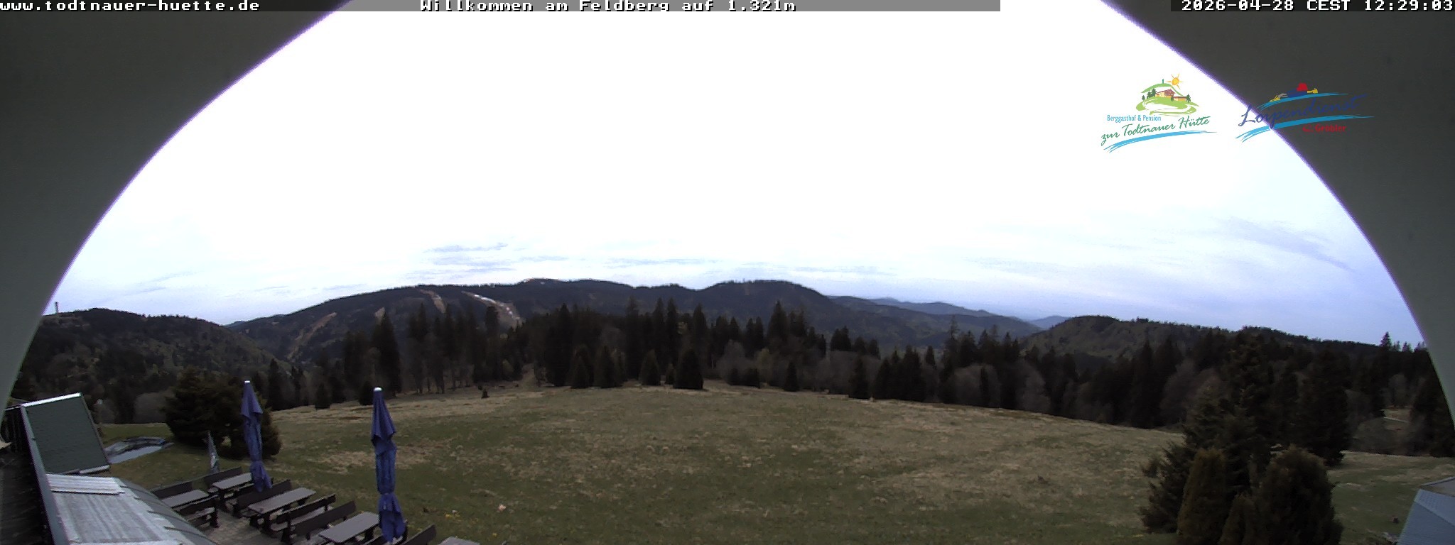 Archived image Webcam Todtnau mountain hut, Black Forest