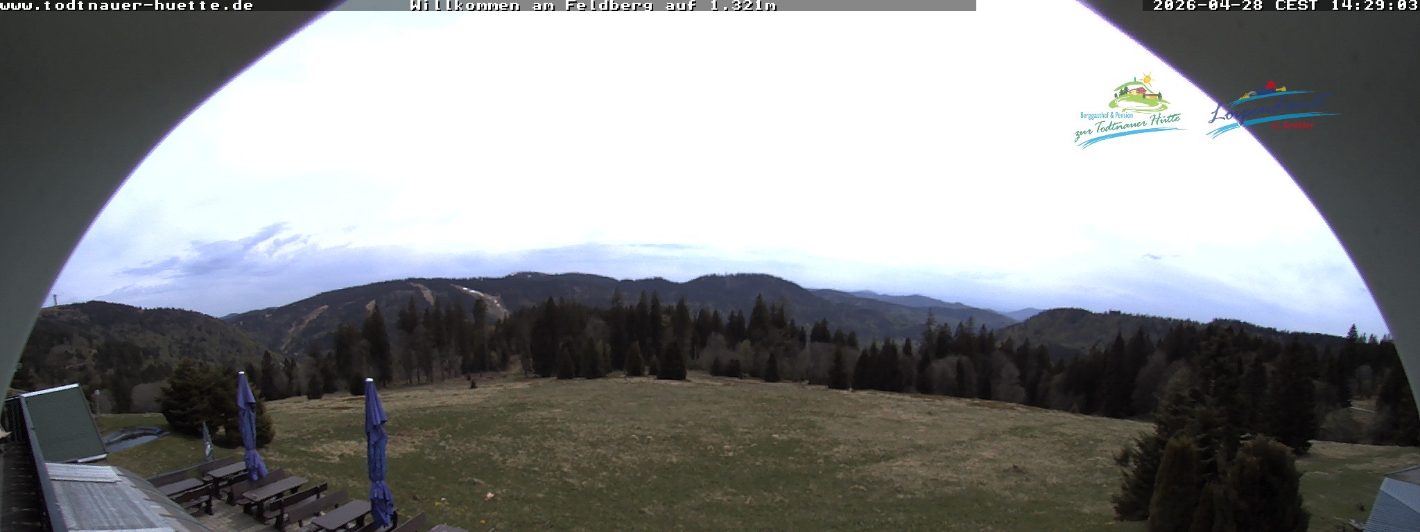 Archived image Webcam Todtnau mountain hut, Black Forest