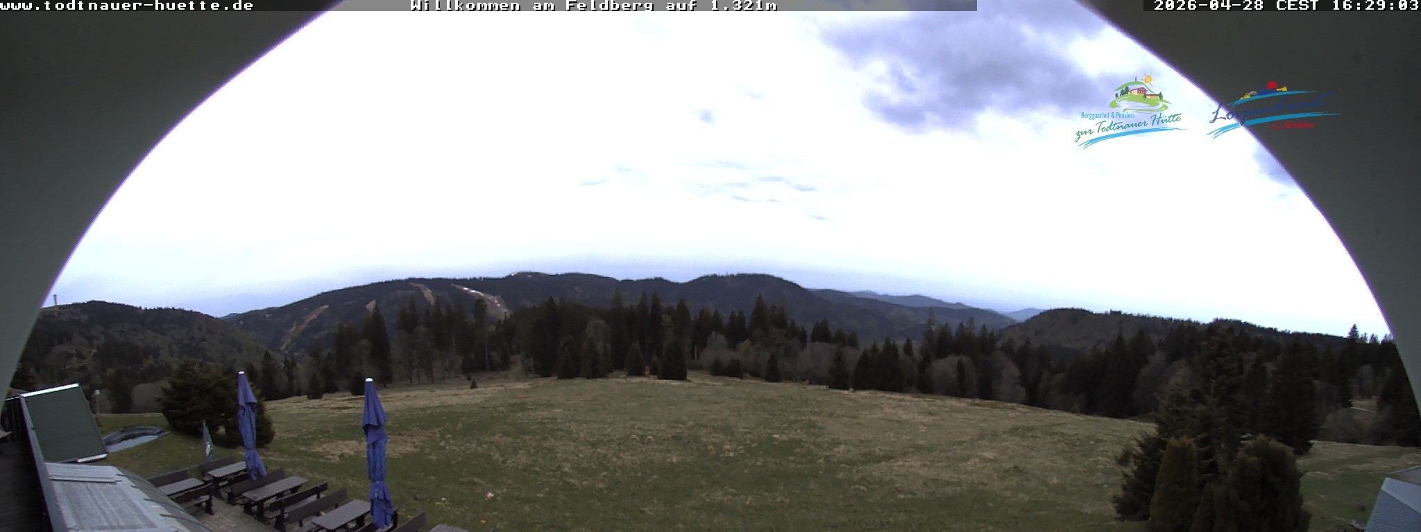 Archived image Webcam Todtnau mountain hut, Black Forest