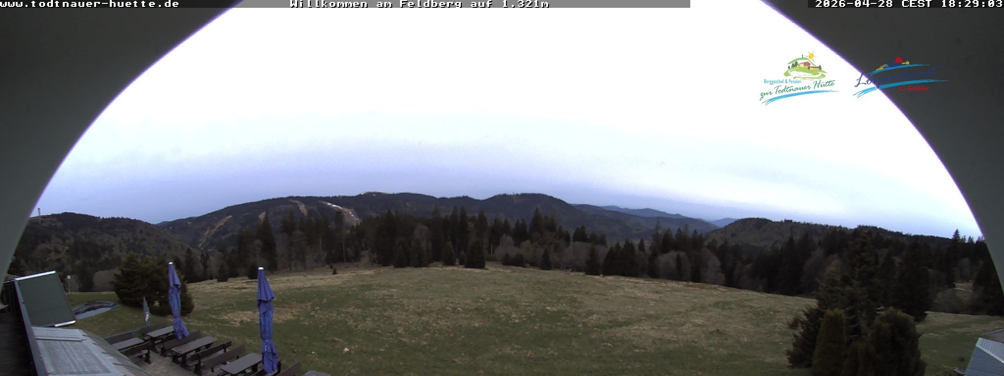 Archived image Webcam Todtnau mountain hut, Black Forest