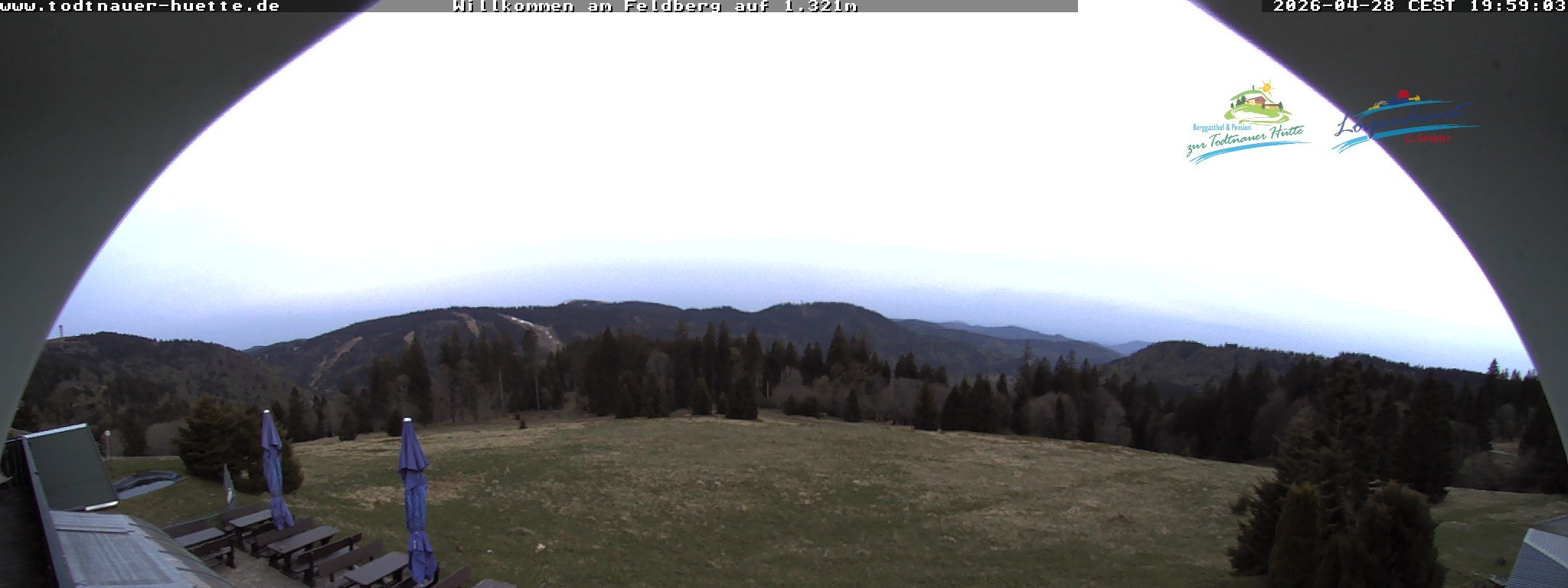 Archived image Webcam Todtnau mountain hut, Black Forest