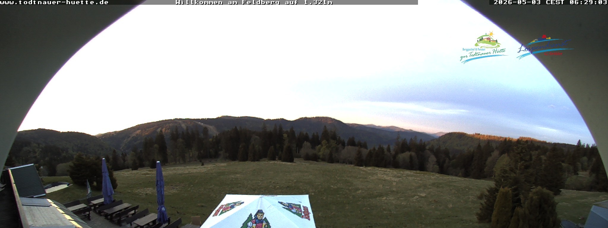 Archived image Webcam Todtnau mountain hut, Black Forest