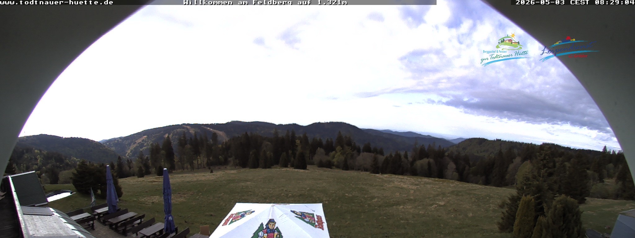 Archived image Webcam Todtnau mountain hut, Black Forest