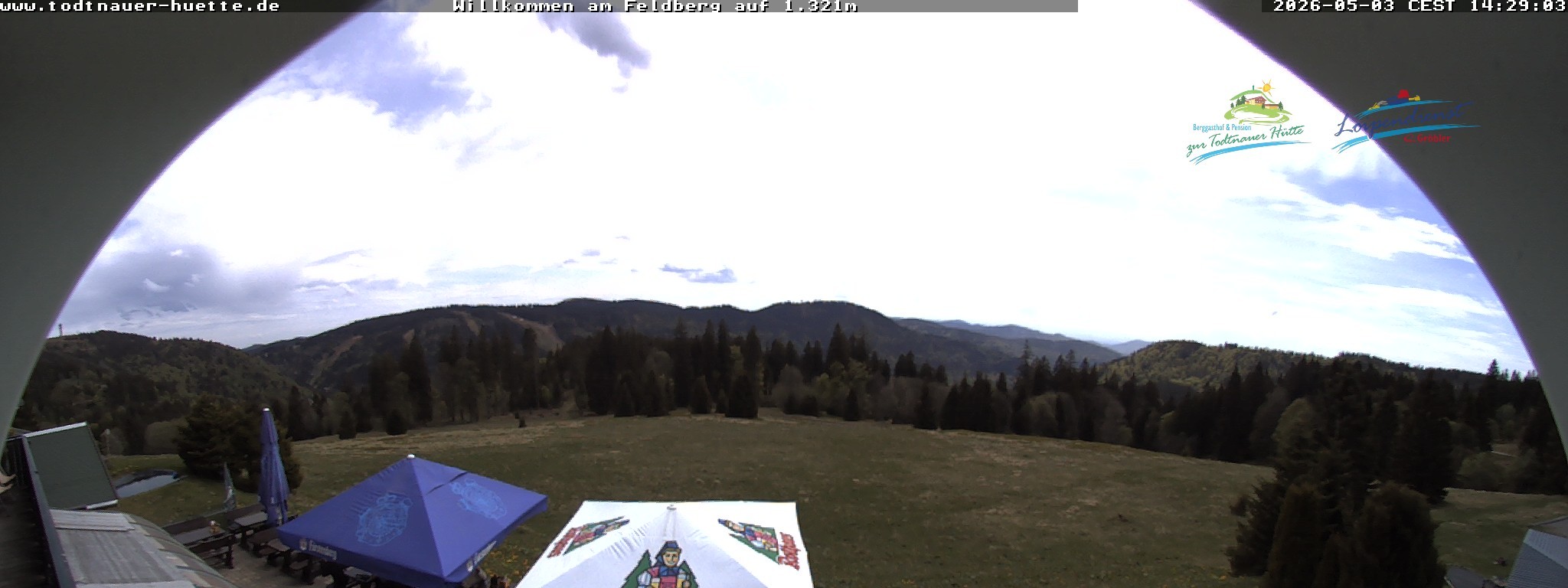 Archived image Webcam Todtnau mountain hut, Black Forest