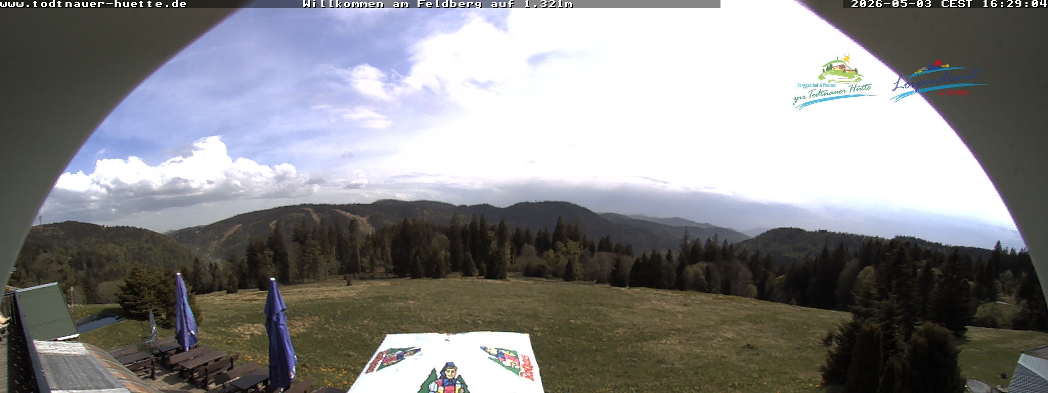 Archived image Webcam Todtnau mountain hut, Black Forest