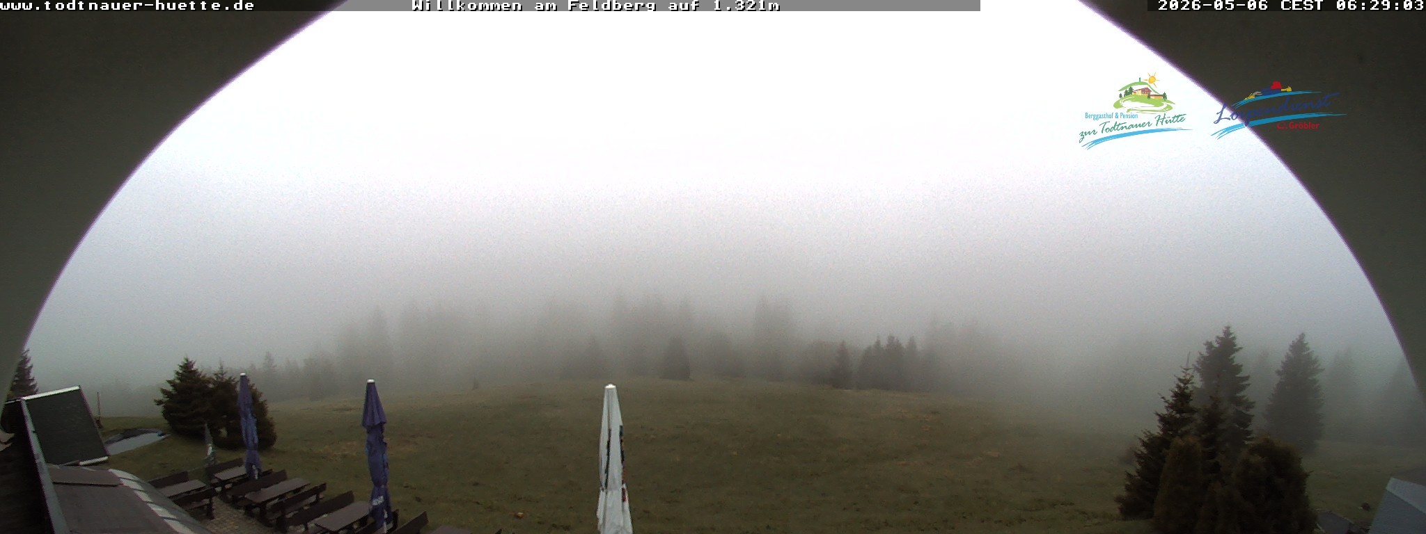 Archived image Webcam Todtnau mountain hut, Black Forest