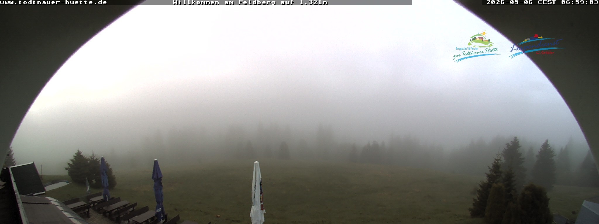 Archived image Webcam Todtnau mountain hut, Black Forest