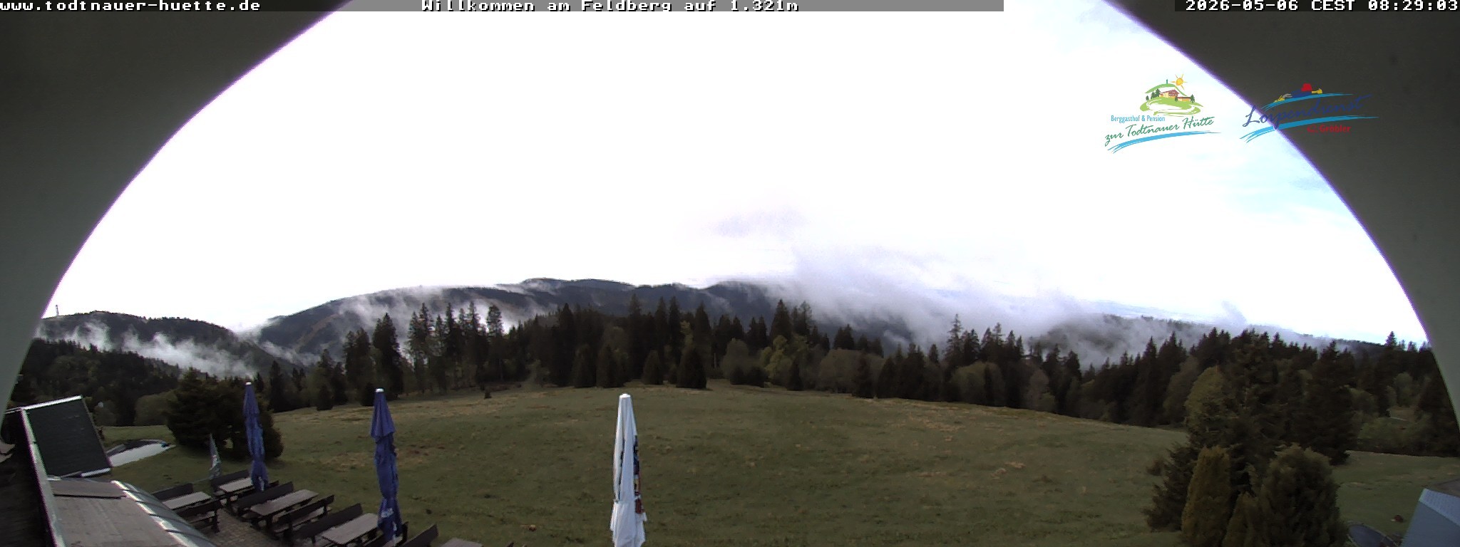 Archived image Webcam Todtnau mountain hut, Black Forest