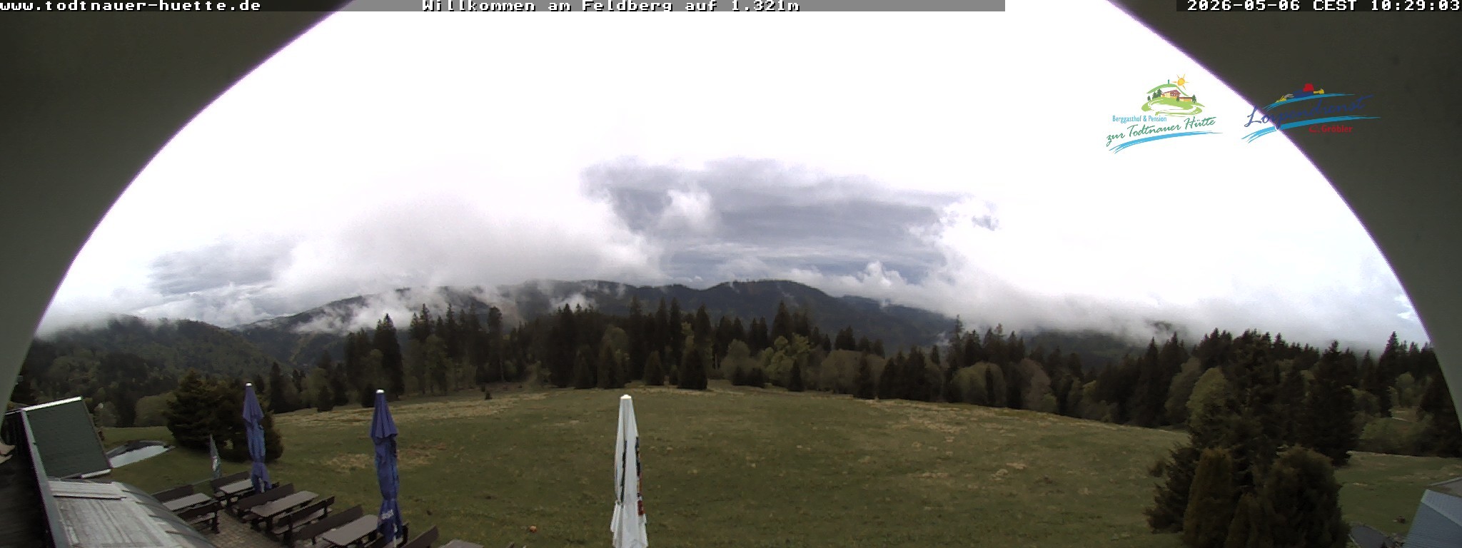 Archived image Webcam Todtnau mountain hut, Black Forest