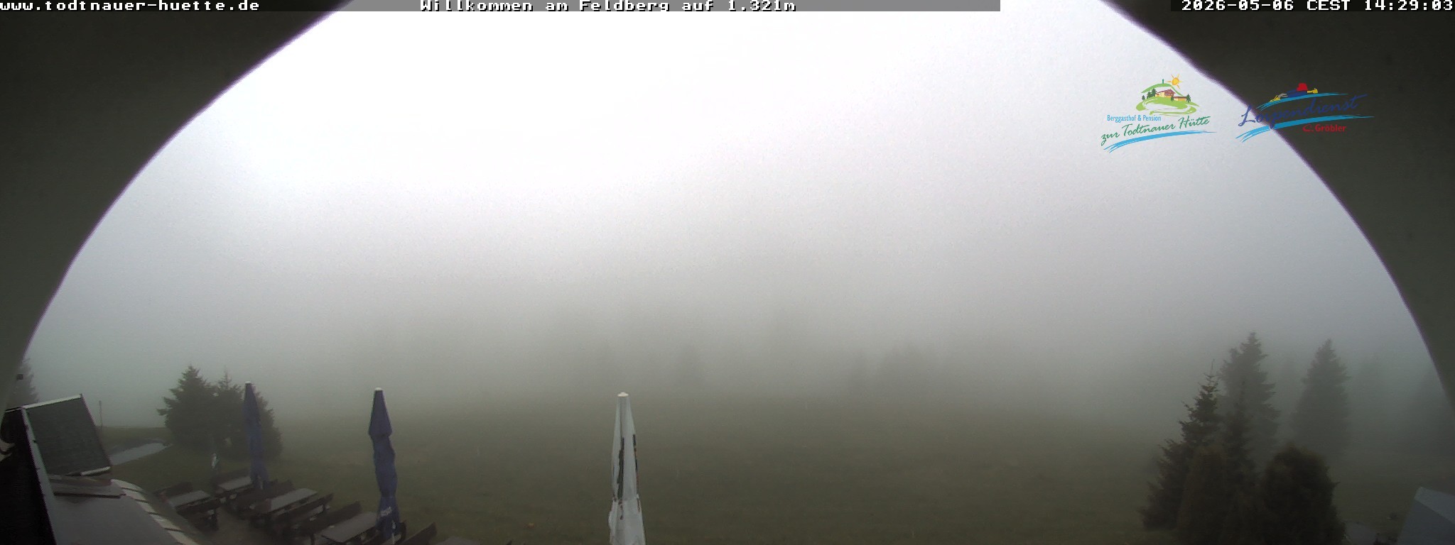 Archived image Webcam Todtnau mountain hut, Black Forest
