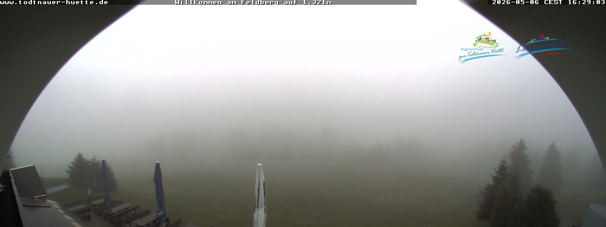 Archived image Webcam Todtnau mountain hut, Black Forest
