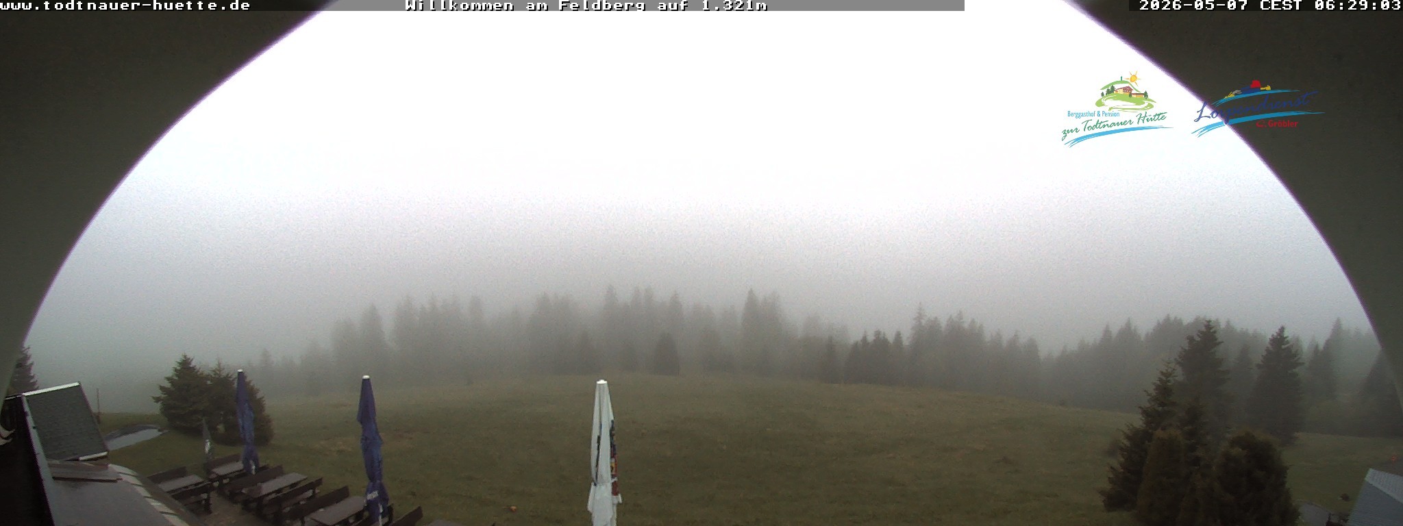 Archived image Webcam Todtnau mountain hut, Black Forest