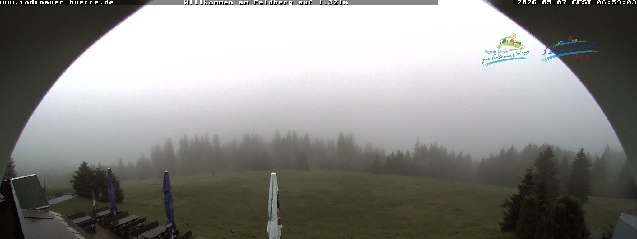 Archived image Webcam Todtnau mountain hut, Black Forest