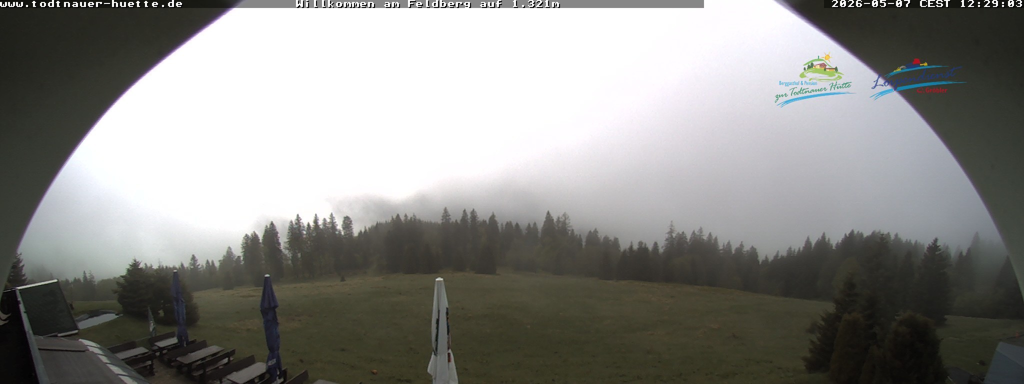 Archived image Webcam Todtnau mountain hut, Black Forest