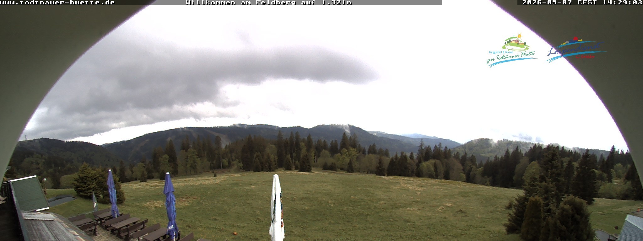 Archived image Webcam Todtnau mountain hut, Black Forest