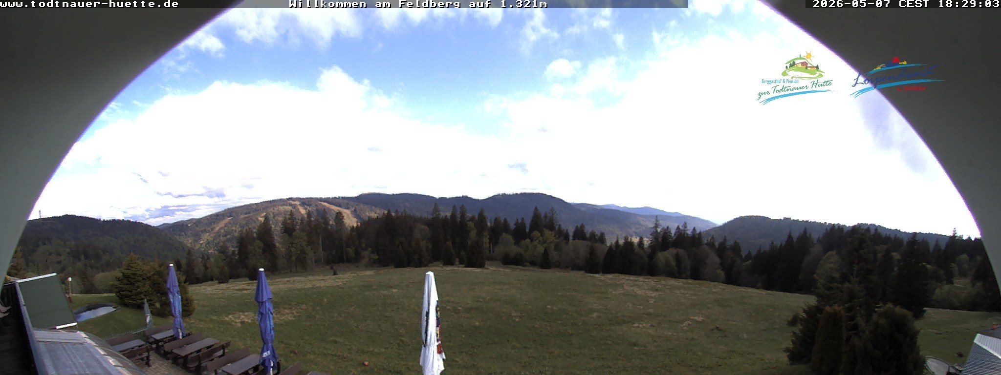 Archived image Webcam Todtnau mountain hut, Black Forest