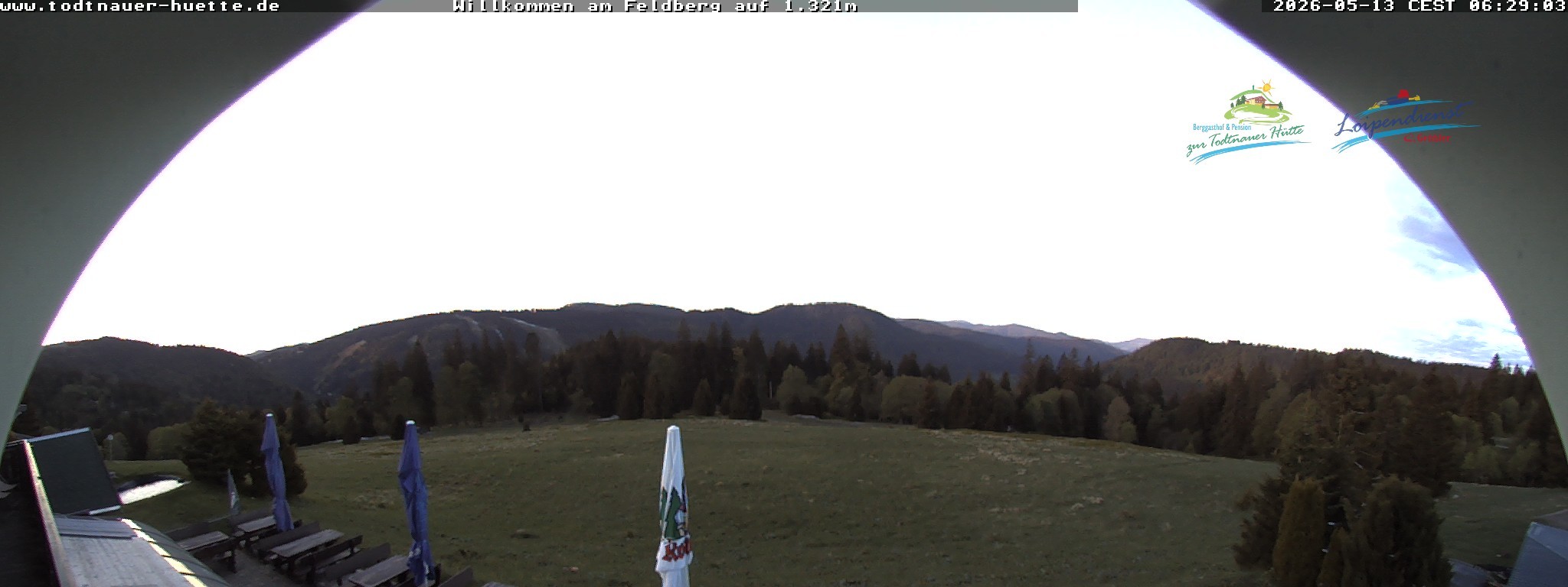 Archived image Webcam Todtnau mountain hut, Black Forest